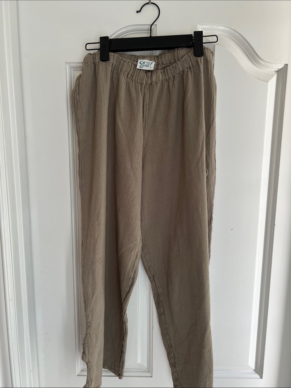 Oh My Gauze! Lightweight Tan Elastic Waist
